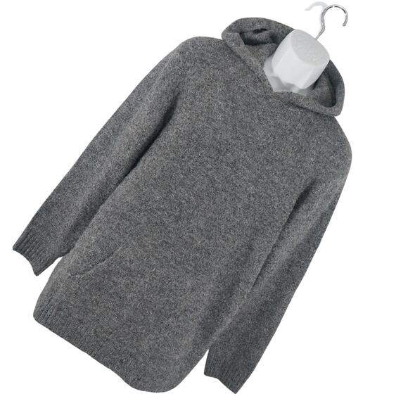 OLD NAVY! FAB MARLED DOVE & ASH GRAY HOODIE SWEATER W/FRONT POCKET! SZ MT - Picture 1 of 9